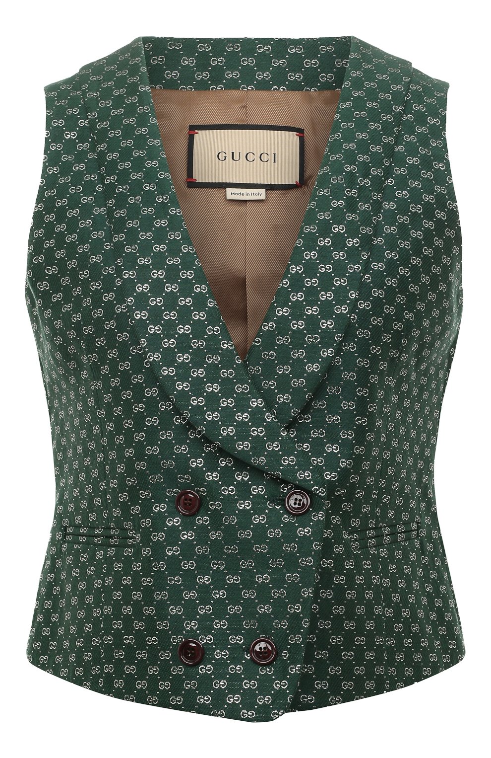 Жилет изо льна и хлопка GUCCI, арт. 652266 ZAGLX, фото 1