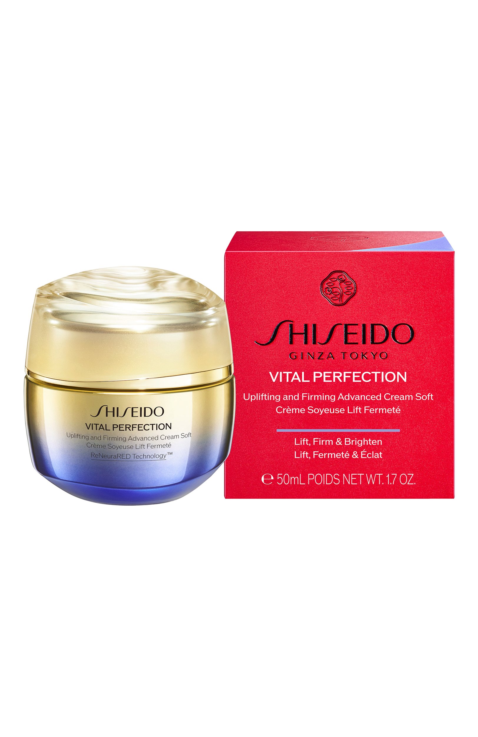 Антивозрастной лифтинг-крем vital perfection advanced (50ml) SHISEIDO бесцветного цвета по цене 16670 руб., арт. 21024SH, фото 3 Антивозрастной лифтинг-крем vital perfection advanced (50ml) SHISEIDO, арт. 21024SH, фото 3
