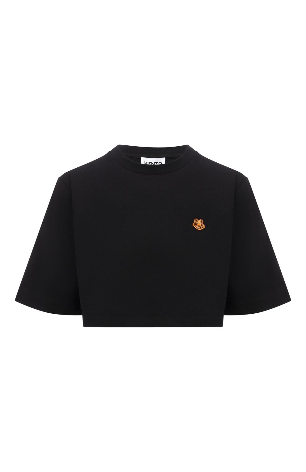 Хлопковая футболка KENZO черного цвета по цене 10750 руб., арт. FC52TS6794SB, фото 1 Хлопковая футболка KENZO, арт. FC52TS6794SB, фото 1
