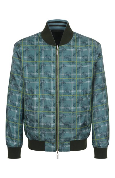 Мужской двусторонний шелковый бомбер ZILLI, арт. B0M01CM0600V00000