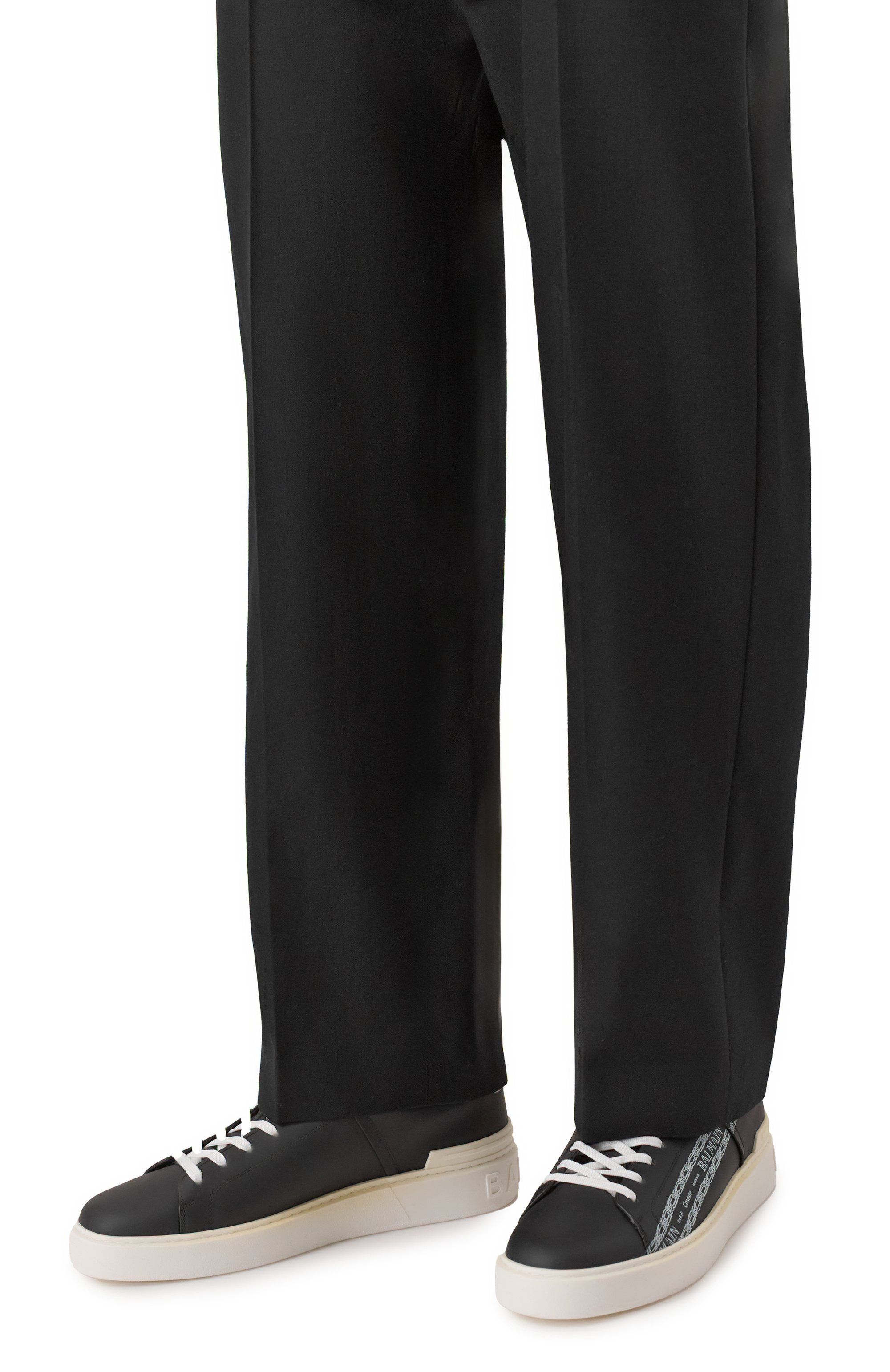 Кожаные кеды b-court BALMAIN, арт. FM1VI288/LBFC, фото 3