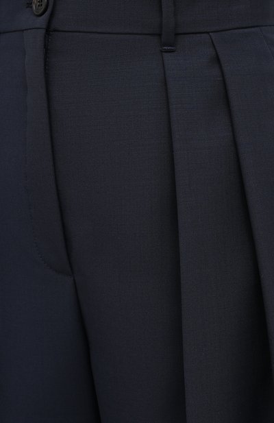 Шерстяные брюки LANVIN темно-синего цвета по цене 83900 руб., арт. RW-TR526U-4657-H20, фото 5 Шерстяные брюки LANVIN, арт. RW-TR526U-4657-H20, фото 5