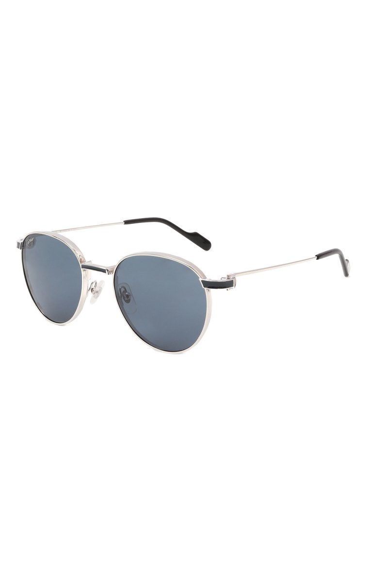Женские солнцезащитные очки CARTIER синего цвета, арт. CT0335S 004 | Фото 1 (Нос: Не проставлено; Тип очков: С/з; Материал: Металл; Кросс-КТ: С/з-унисекс; Региональные ограничения белый список (Axapta Mercury): Не проставлено; Оптика Гендер: оптика-унисекс; Очки форма: Круглые)