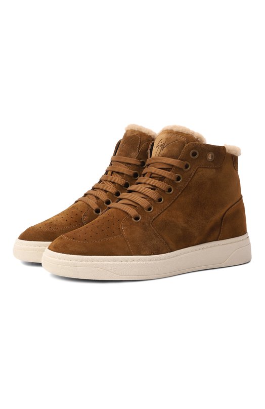 Замшевые кеды Gz94 Giuseppe Zanotti Design RW50001 Коричневый RW50001