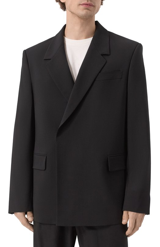 Шерстяной пиджак MSGM 3840MG05/257127 Чёрный  3840MG05/257127 Фото 5