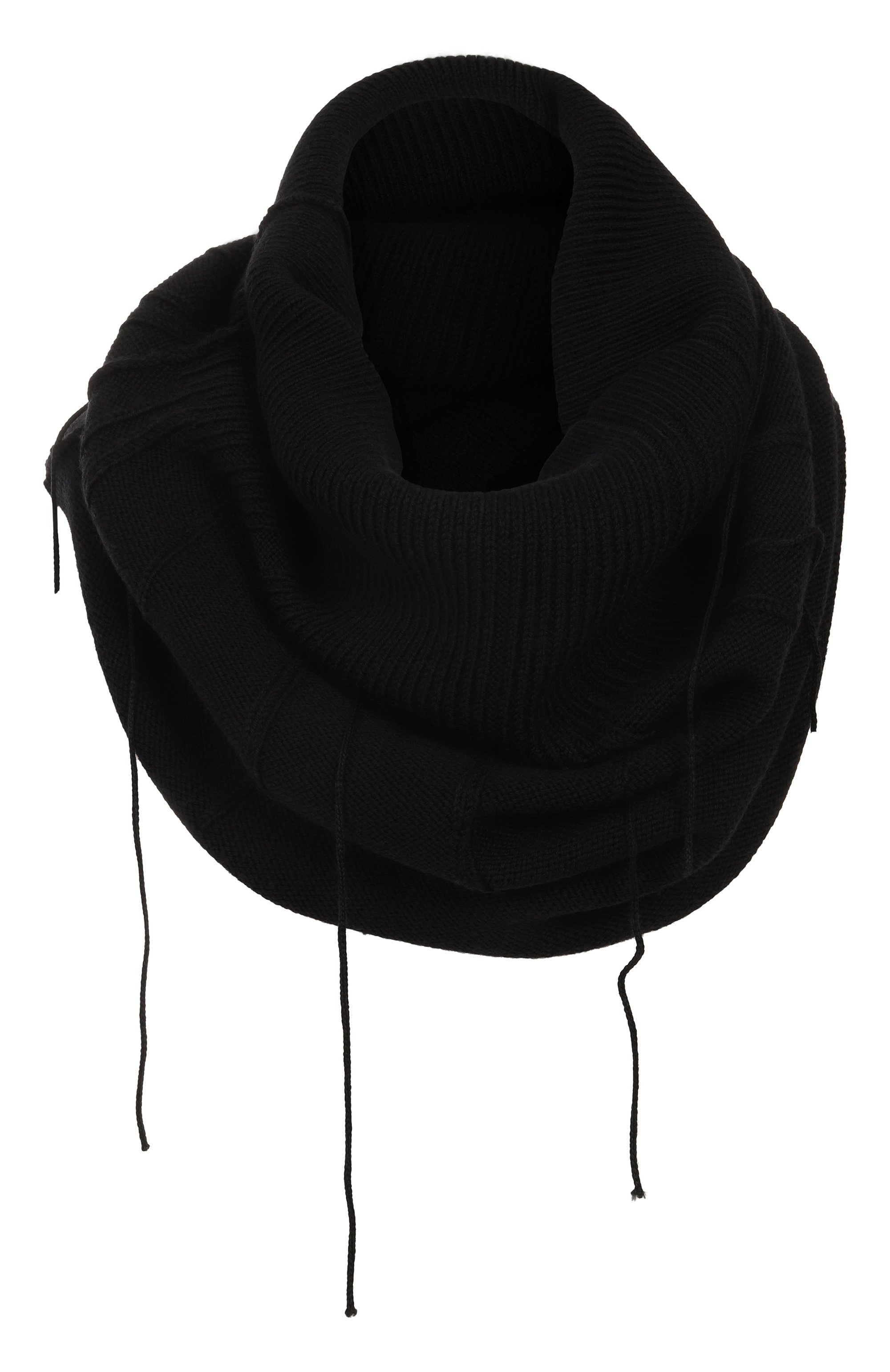 Шерстяной шарф-снуд ANDREA YA'AQOV черного цвета по цене 32050 руб., арт. 25MMAG04/W00L, фото 1 Шерстяной шарф-снуд ANDREA YA'AQOV, арт. 25MMAG04/W00L, фото 1