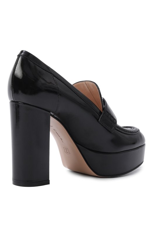 Кожаные туфли Hadden 105 Gianvito Rossi G25356.70RIC.NUINER0 Чёрный  G25356.70RIC.NUINER0 Фото 5