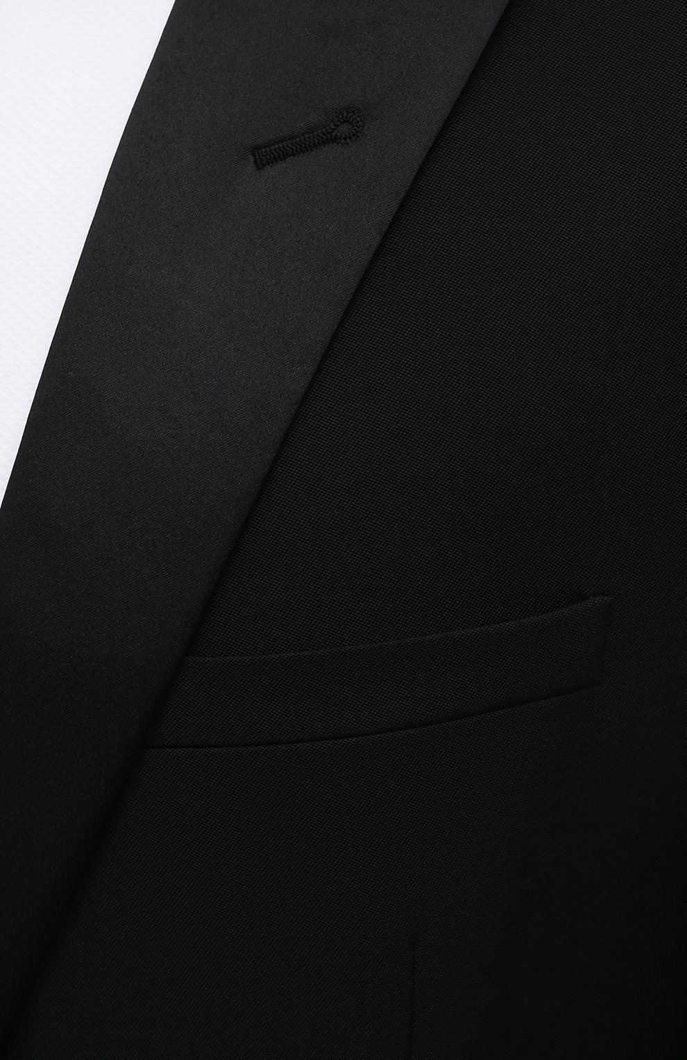 Шерстяной смокинг SAINT LAURENT черного цвета по цене 326500 руб., арт. 615987/Y512W, фото 6 Шерстяной смокинг SAINT LAURENT, арт. 615987/Y512W, фото 6