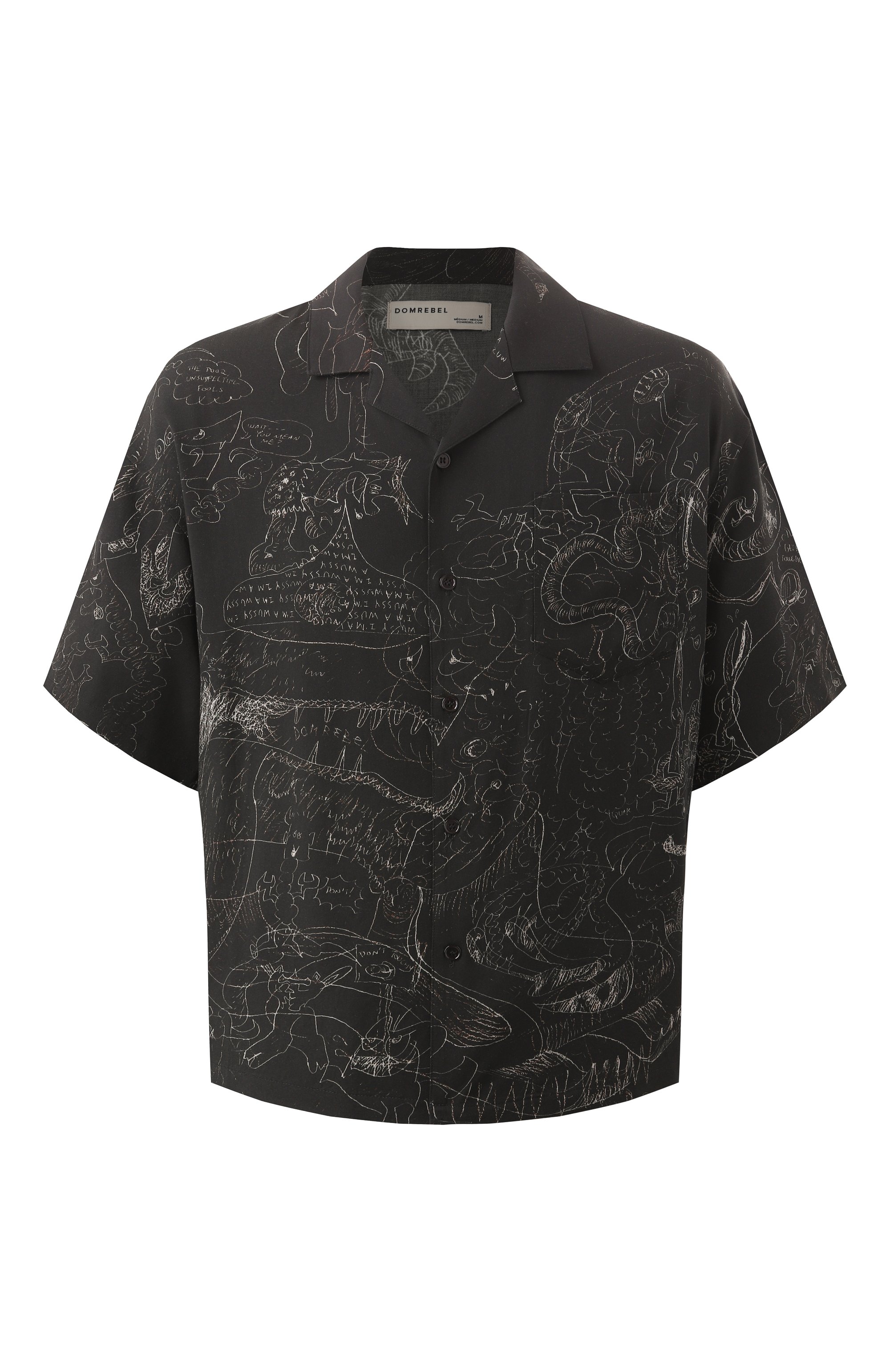 Рубашка из вискозы DOMREBEL, арт. UT0PIA/CAMP C0LLAR SHIRT, фото 1