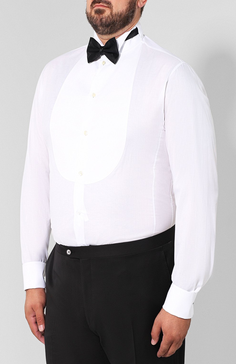 Хлопковая сорочка под смокинг GIORGIO ARMANI, арт. 8WGCCZS1/TZ201, фото 4