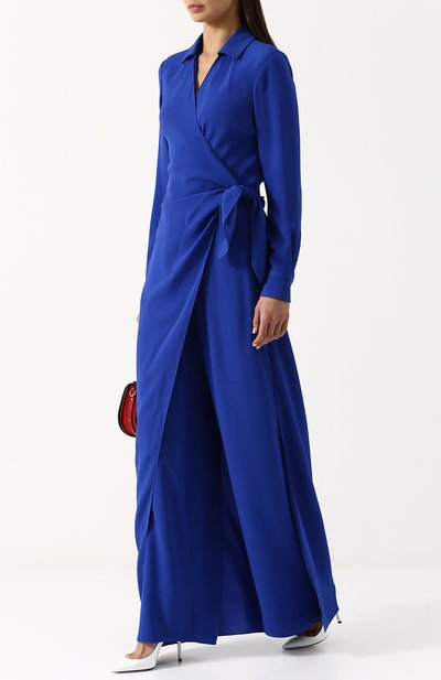 Однотонный приталенный комбинезон из вискозы RALPH LAUREN, арт. 290707925, фото 2