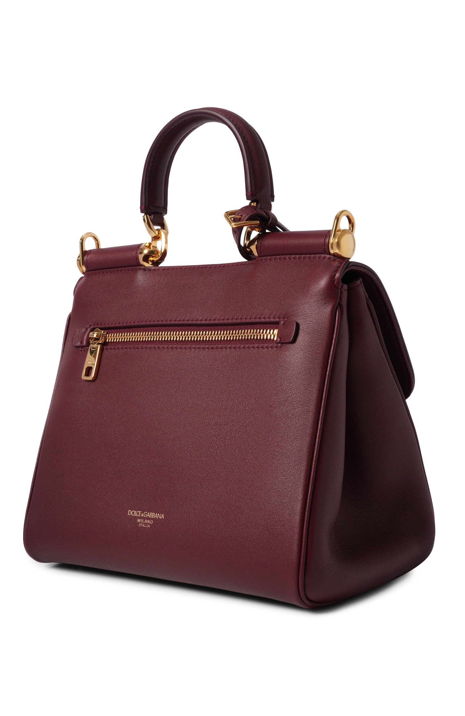 Сумка my sicily DOLCE & GABBANA бордового цвета по цене 313500 руб., арт. BB7781/B7321, фото 4 Сумка my sicily DOLCE & GABBANA, арт. BB7781/B7321, фото 4