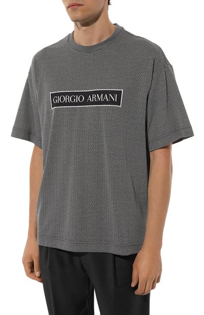 Хлопковая футболка GIORGIO ARMANI, арт. GM000315/AF12174, фото 3