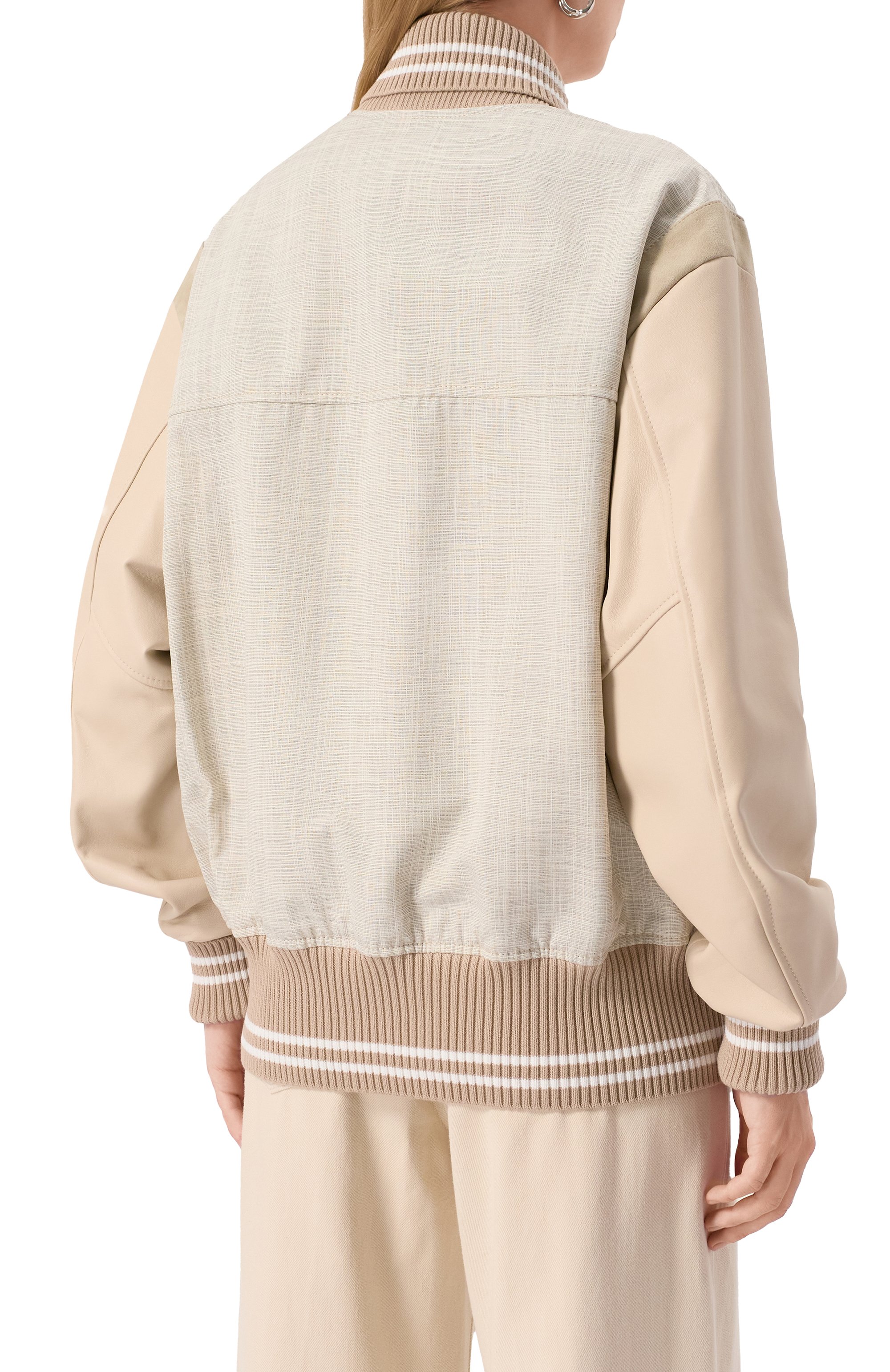 Кожаный бомбер HALFBOY, арт. HS251WL008, фото 4