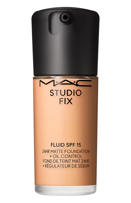 фото Тональная основа studio fix ​fluid spf 15 24hr matte foundation + oil control, nw15 (30ml) mac