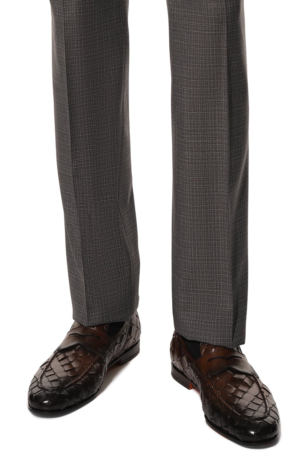 Кожаные пенни-лоферы SANTONI, арт. MCCG18053SA4SSC5, фото 3