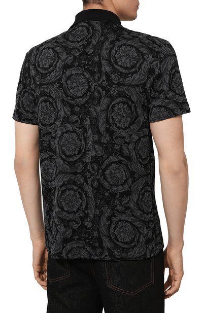 Хлопковое поло VERSACE, арт. 1013906/1A09796, фото 4