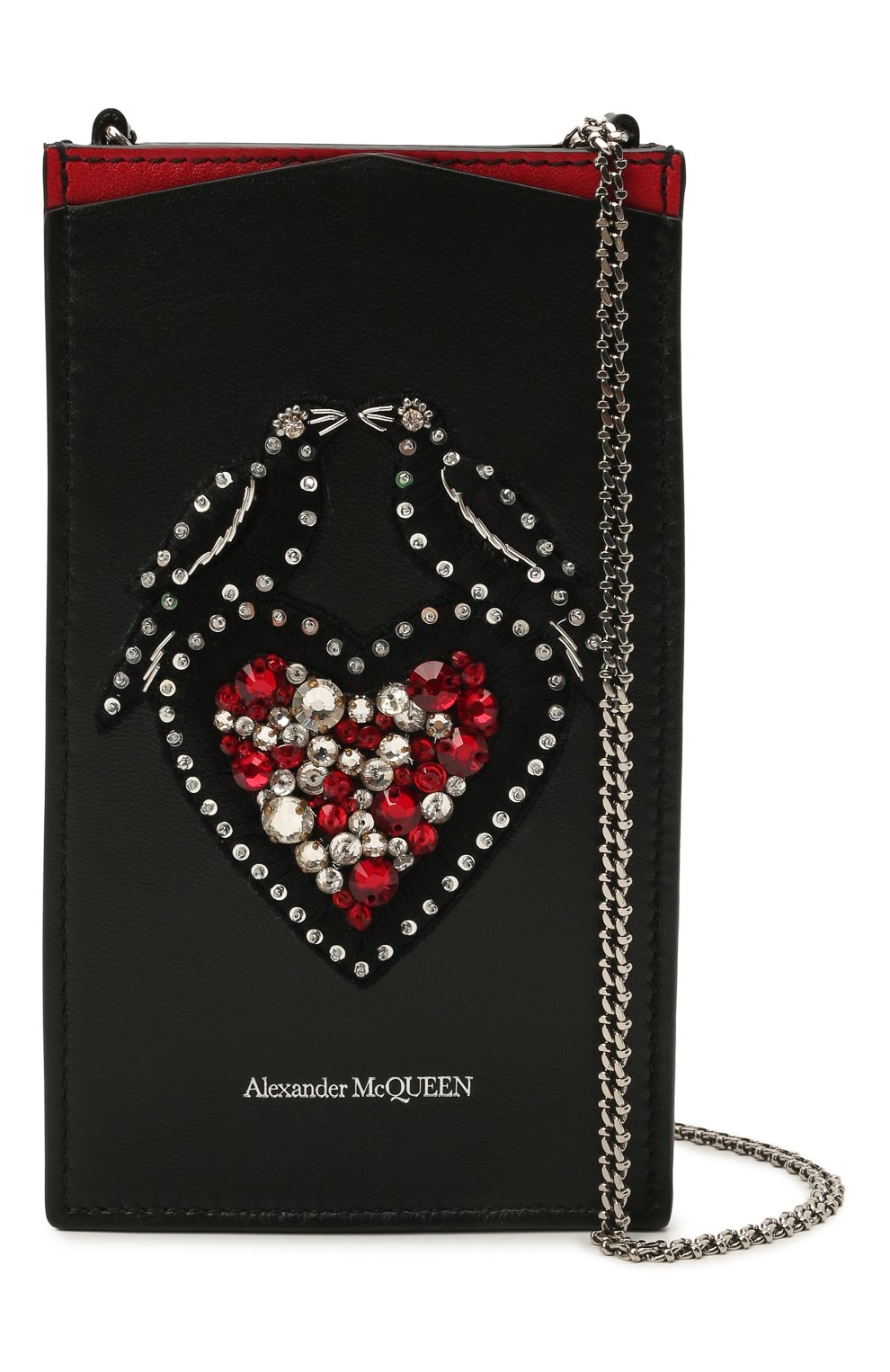 Кожаный футляр для телефона ALEXANDER MCQUEEN, арт. 658446/1LYZZ, фото 4