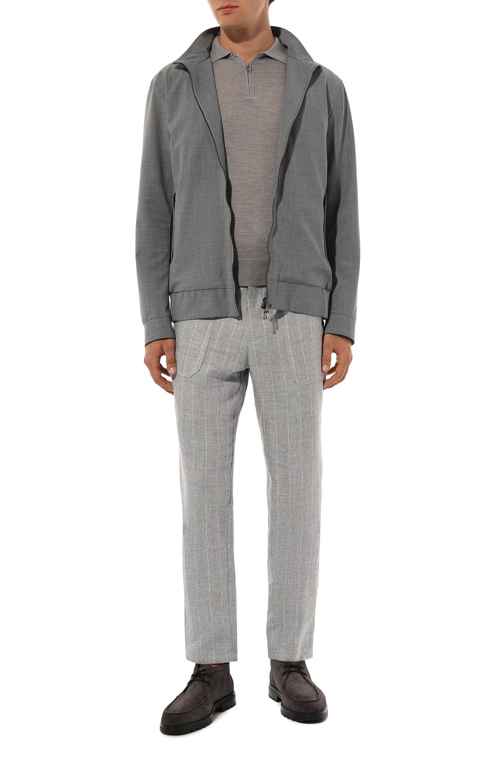 Замшевые ботинки detroit SANTONI, арт. MGDG18609NE0BSEY, фото 2