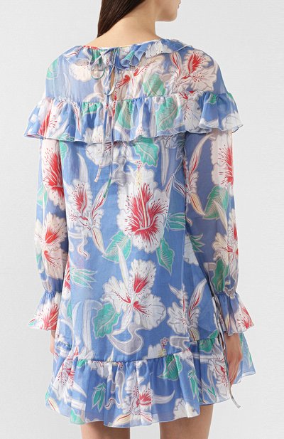 Хлопковое платье VALENTINO разноцветного цвета по цене 230000 руб., арт. RB3VAKM04EU, фото 4 Хлопковое платье VALENTINO, арт. RB3VAKM04EU, фото 4