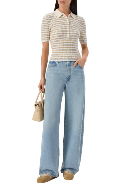 Джинсы the bow FRAME DENIM голубого цвета по цене 47500 руб., арт. 2058210/THE B0W, фото 2 Джинсы the bow FRAME DENIM, арт. 2058210/THE B0W, фото 2
