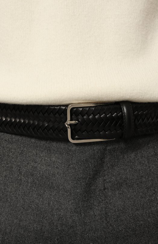 Кожаный ремень Corneliani 94V310-9420801 Чёрный  94V310-9420801 Фото 2