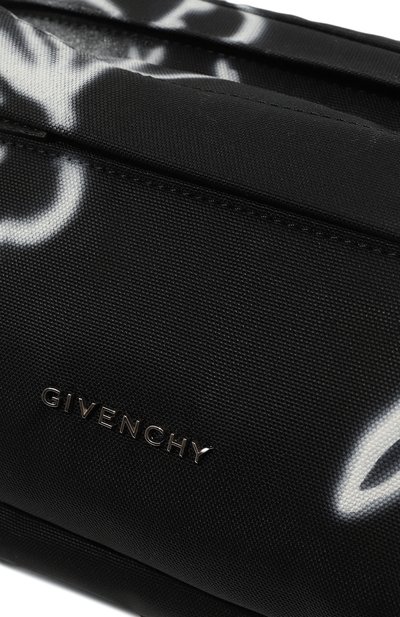 Текстильная поясная сумка givenchy x chito GIVENCHY черно-белого цвета по цене 108500 руб., арт. BKU01Z/K1CW, фото 3 Текстильная поясная сумка givenchy x chito GIVENCHY, арт. BKU01Z/K1CW, фото 3