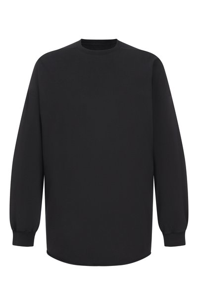 Мужская хлопковый лонгслив RICK OWENS, арт. RU01F2276/JA
