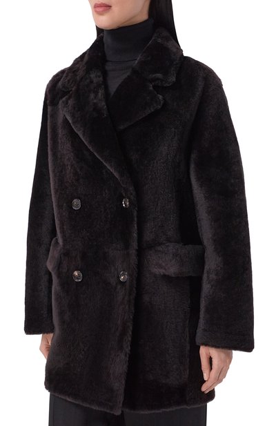 Двусторонняя дубленка KITON темно-коричневого цвета по цене 1245000 руб., арт. D62672K0562L, фото 3 Двусторонняя дубленка KITON, арт. D62672K0562L, фото 3