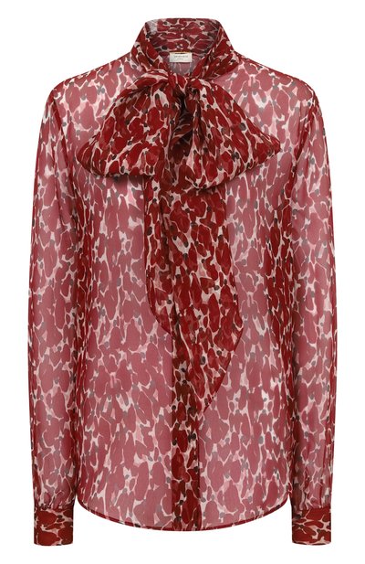 Женская шелковая блузка SAINT LAURENT, арт. 842861/Y4J35