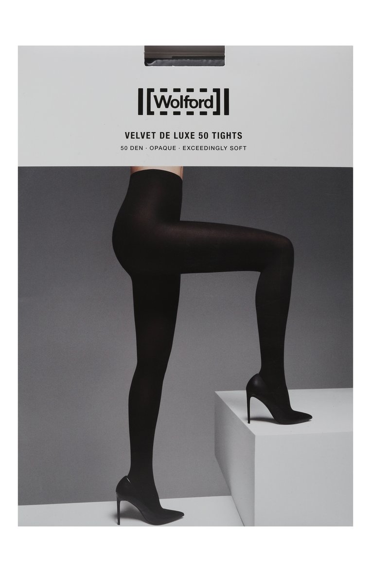 Женские колготки WOLFORD серого цвета, арт. 10687 | Фото 1 (Нос: Не проставлено; Автоматизация состава: Проставлено; Материал внешний: Синтетический материал)