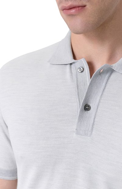 Поло из хлопка и шелка PAUL&SHARK, арт. 25411627, фото 5