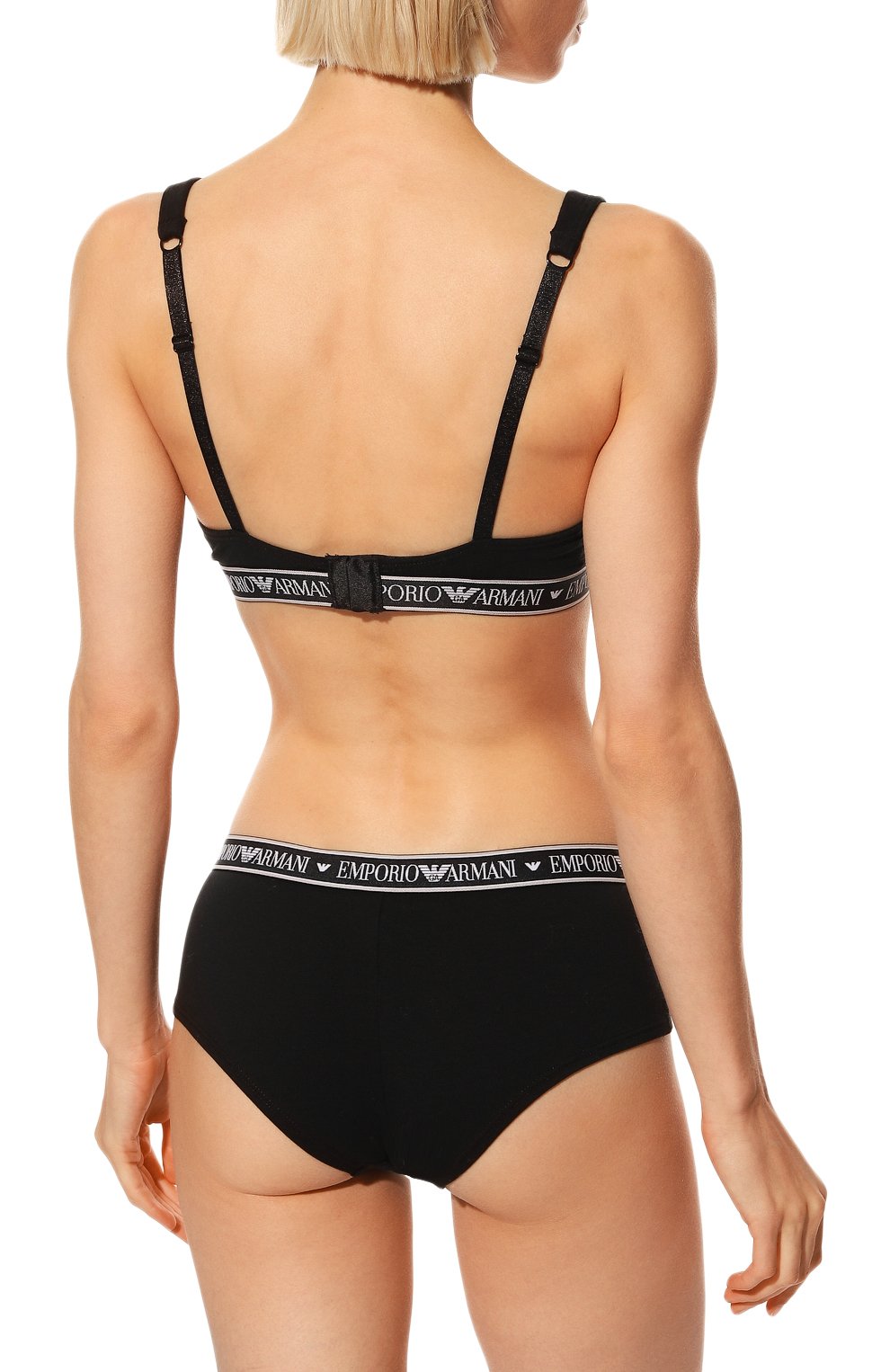 Трусы-шорты EMPORIO ARMANI черного цвета по цене 2710 руб., арт. 163225/2F227, фото 3 Трусы-шорты EMPORIO ARMANI, арт. 163225/2F227, фото 3