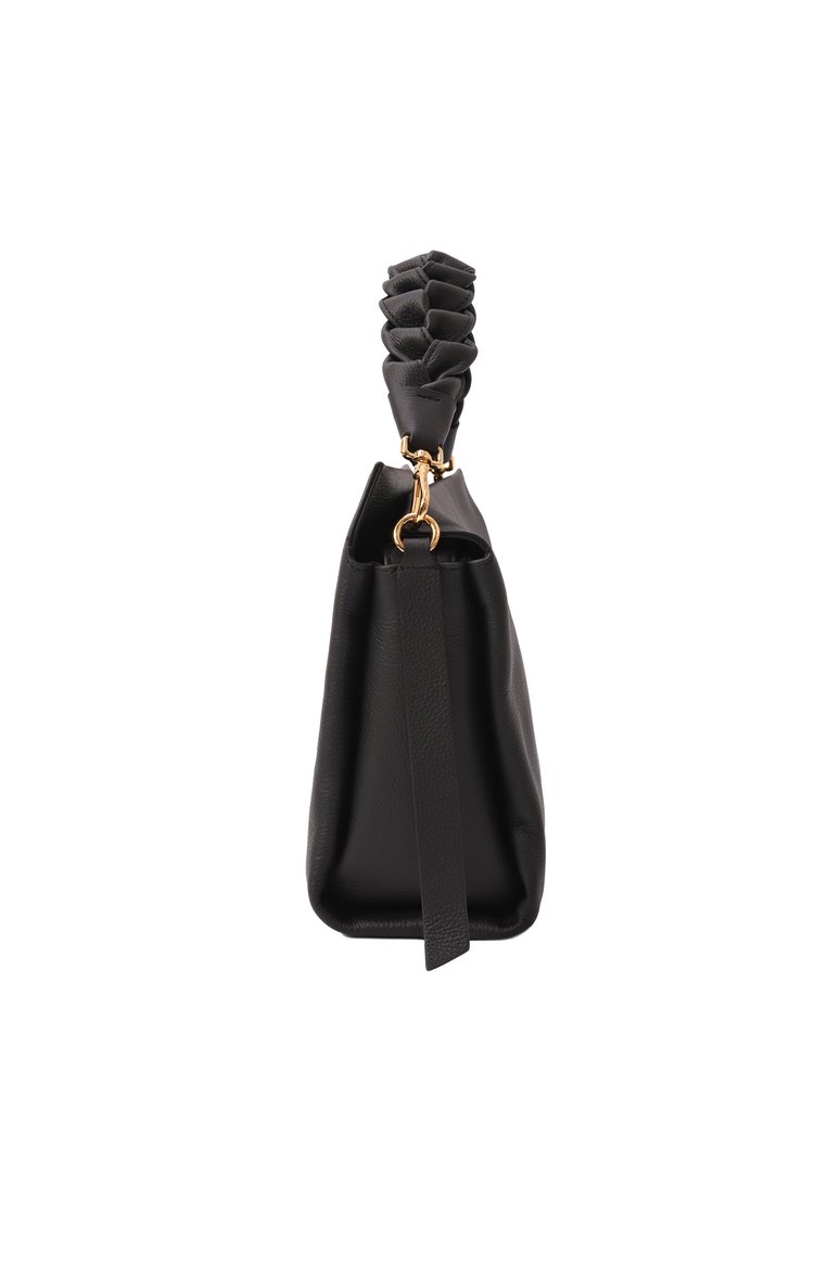 Женская сумка boheme medium COCCINELLE черного цвета, арт. E1M50190201 | Фото 4 (Размер: medium; Драгоценные к�амни: Проставлено; Ремень/цепочка: На ремешке; Материал сплава: Проставлено; Материал: Натуральная кожа)