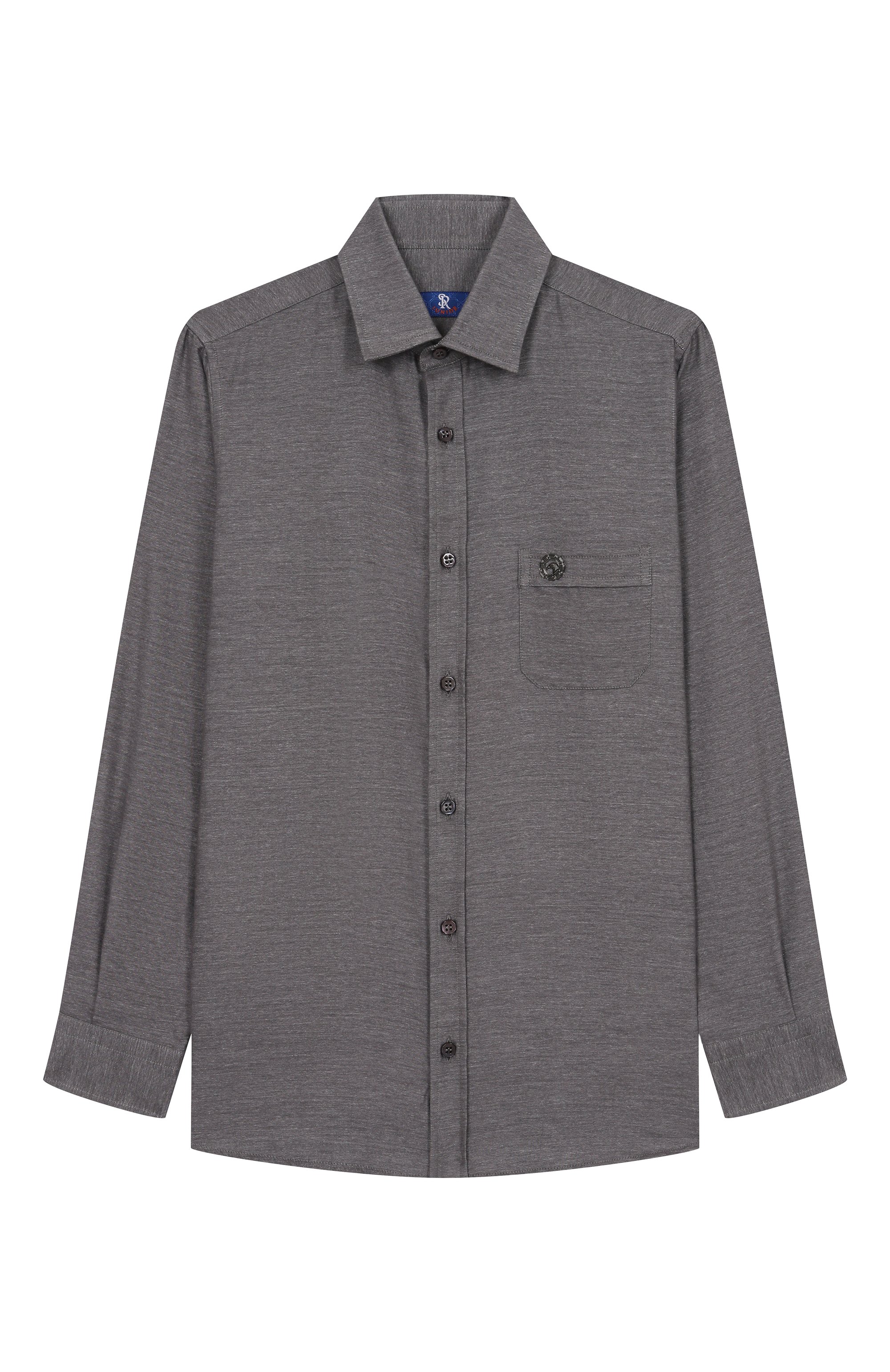 Хлопковая рубашка STEFANO RICCI JUNIOR серого цвета по цене 34650 руб., арт. YC007988/R3066, фото 1 Хлопковая рубашка STEFANO RICCI JUNIOR, арт. YC007988/R3066, фото 1