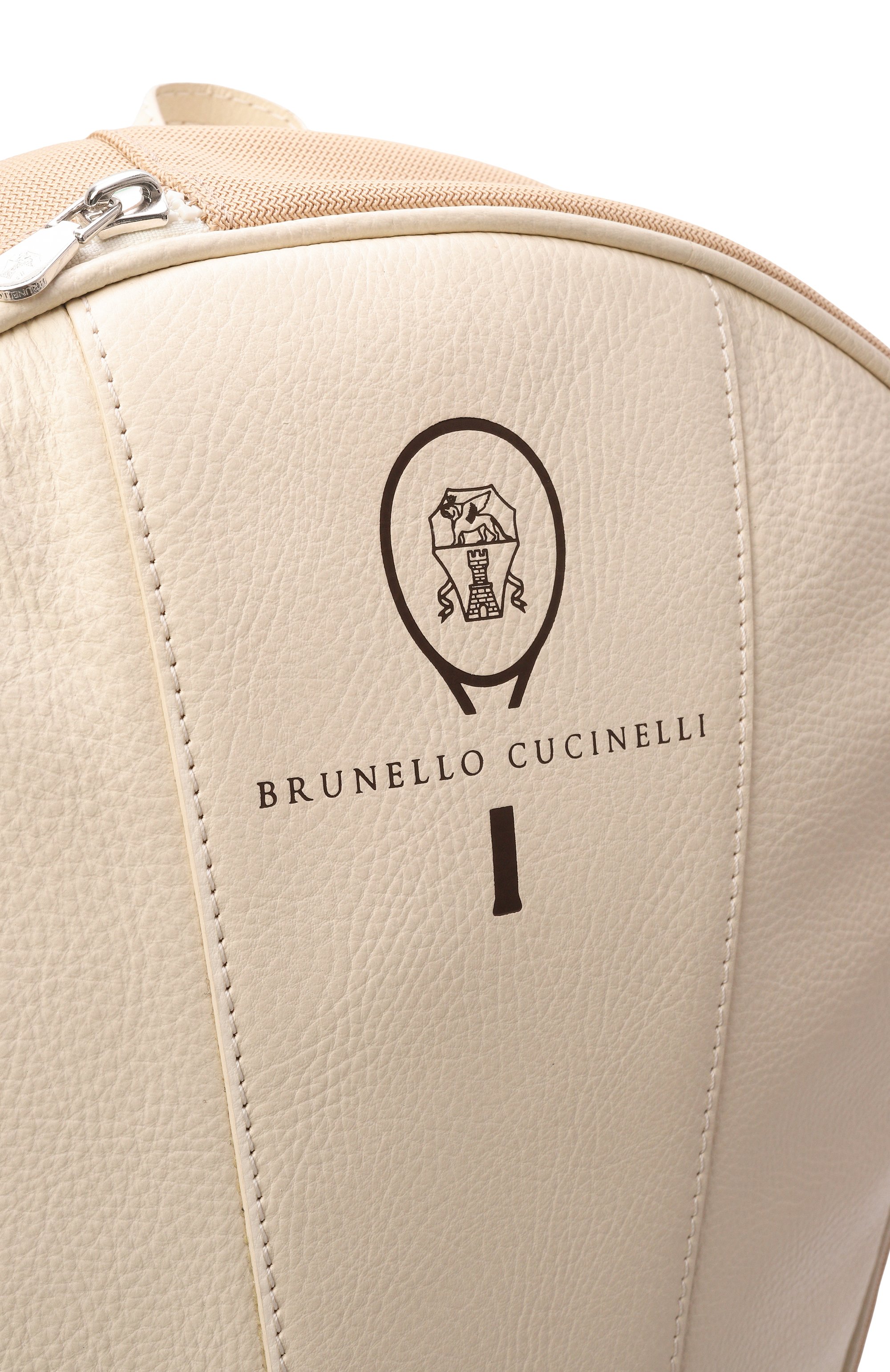 Сумка для ракетки BRUNELLO CUCINELLI кремового цвета по цене 317000 руб., арт. MBZIUBBT08, фото 5 Сумка для ракетки BRUNELLO CUCINELLI, арт. MBZIUBBT08, фото 5