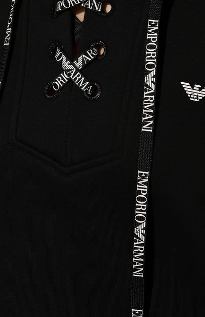 Хлопковое худи EMPORIO ARMANI, арт. 164598/2F265, фото 5