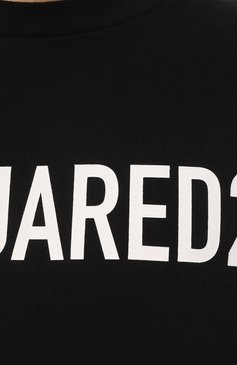 Мужская хлопковая футболка DSQUARED2 черного цвета, арт. S74GD1197/D20004 | Фото 5 (Рукава: Короткие; Длина (для топов): Стандартные; Принт: С прин�том; Материал сплава: Проставлено; Материал внешний: Хлопок; Стили: Спорт-шик; Драгоценные камни: Проставлено)