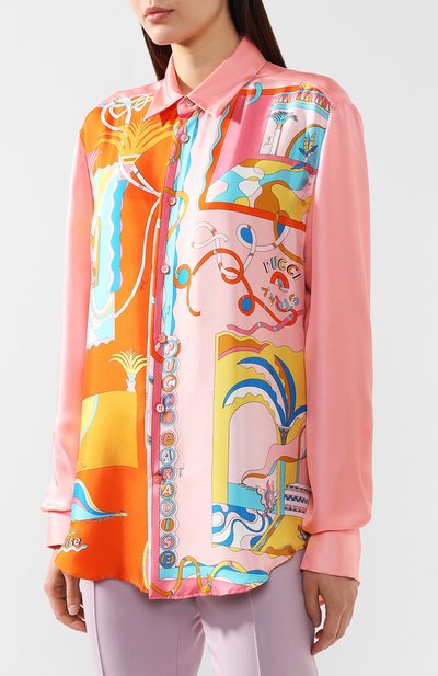 Шелковая рубашка EMILIO PUCCI, арт. 9HRJ91/9H731, фото 3