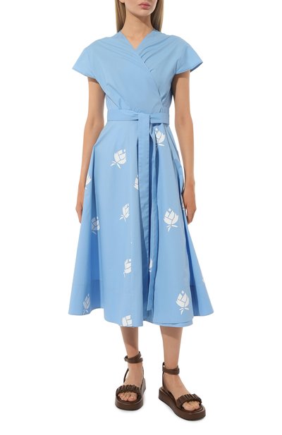 Хлопковое платье VIKA 2.0 голубого цвета по цене 74790 руб., арт. S23-13132-4010, фото 3 Хлопковое платье VIKA 2.0, арт. S23-13132-4010, фото 3