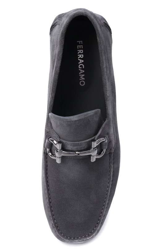 Замшевые мокасины Driver Ferragamo 02C398/789 Серый  02C398/789 Фото 5