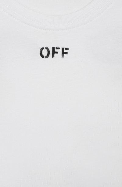 Хлопковая футболка OFF-WHITE, арт. 0GAA001F26JER0081_001, фото 3