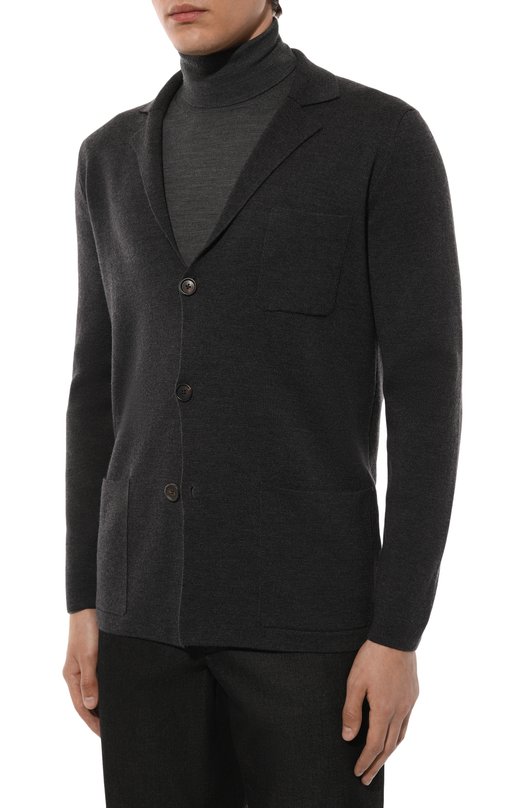 Шерстяной пиджак Corneliani 94M586-9425164 Серый  94M586-9425164 Фото 4