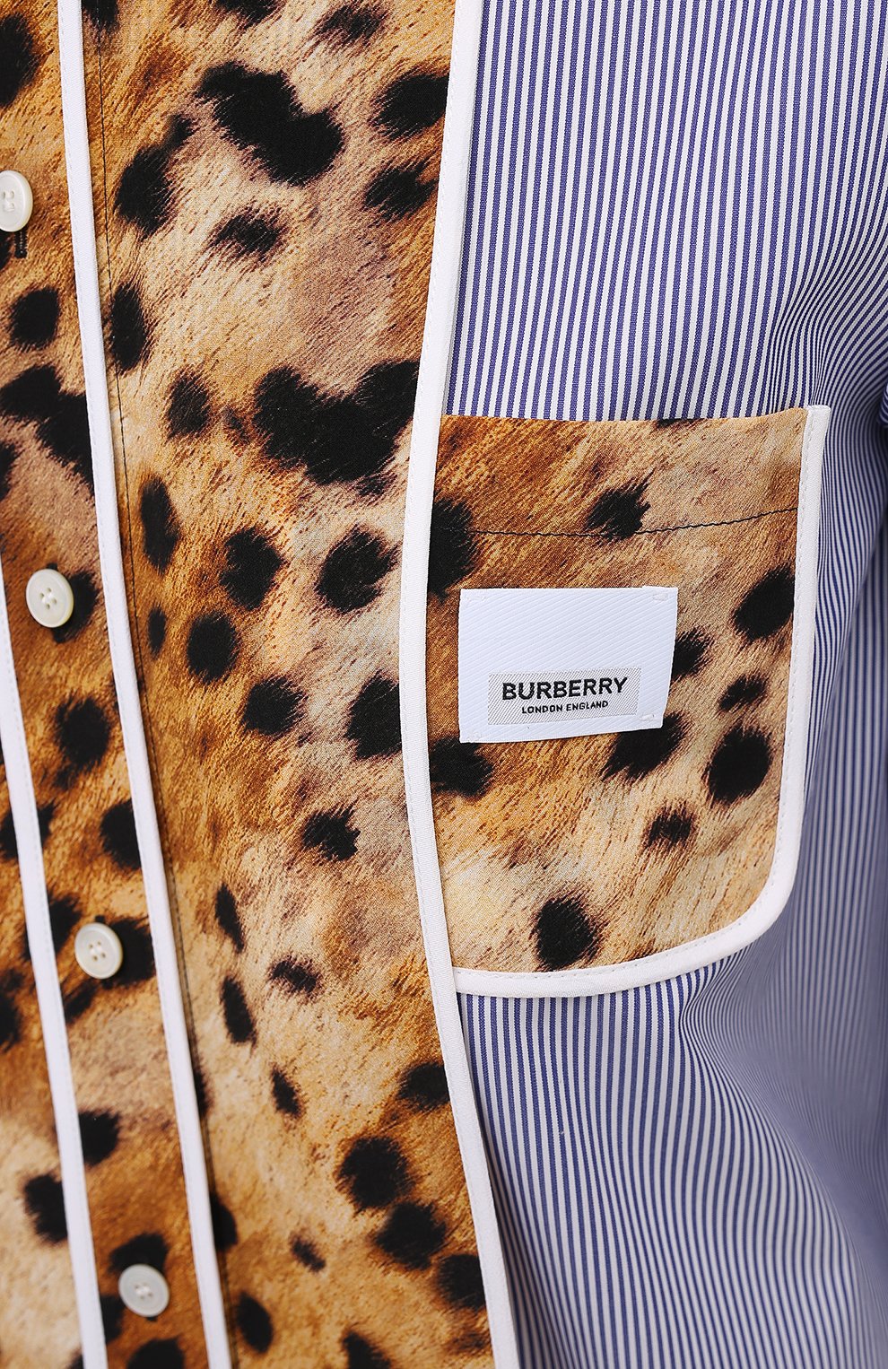 Хлопковая рубашка BURBERRY, арт. 8036133, фото 5