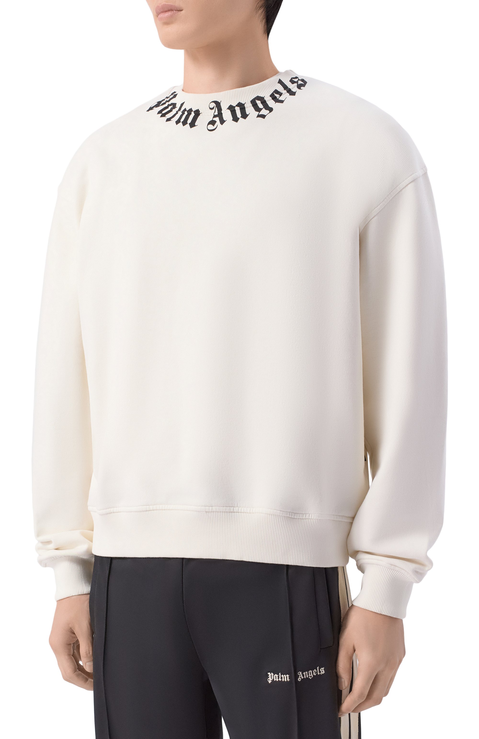 Хлопковый свитшот PALM ANGELS, арт. PMBA08HS26FLE004, фото 3