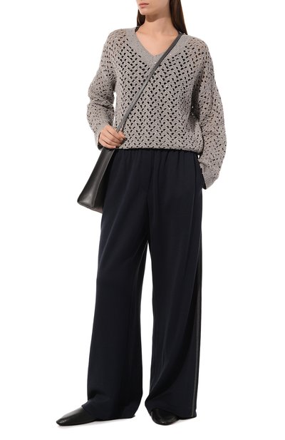 Свитер из хлопка и льна BRUNELLO CUCINELLI, арт. M70572202, фото 2