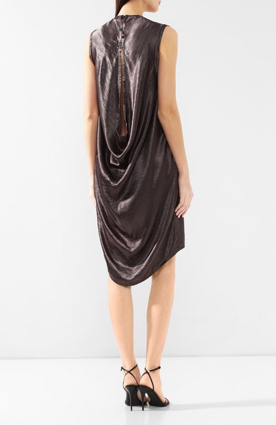 Платье ANN DEMEULEMEESTER серого цвета по цене 63200 руб., арт. 1901-2202-P-161-049, фото 4 Платье ANN DEMEULEMEESTER, арт. 1901-2202-P-161-049, фото 4