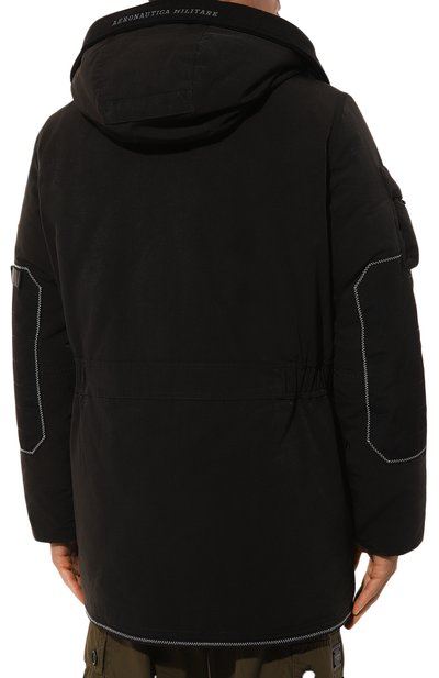 Утепленная парка AERONAUTICA MILITARE черного цвета по цене 57350 руб., арт. AB2208CT3431, фото 4 Утепленная парка AERONAUTICA MILITARE, арт. AB2208CT3431, фото 4
