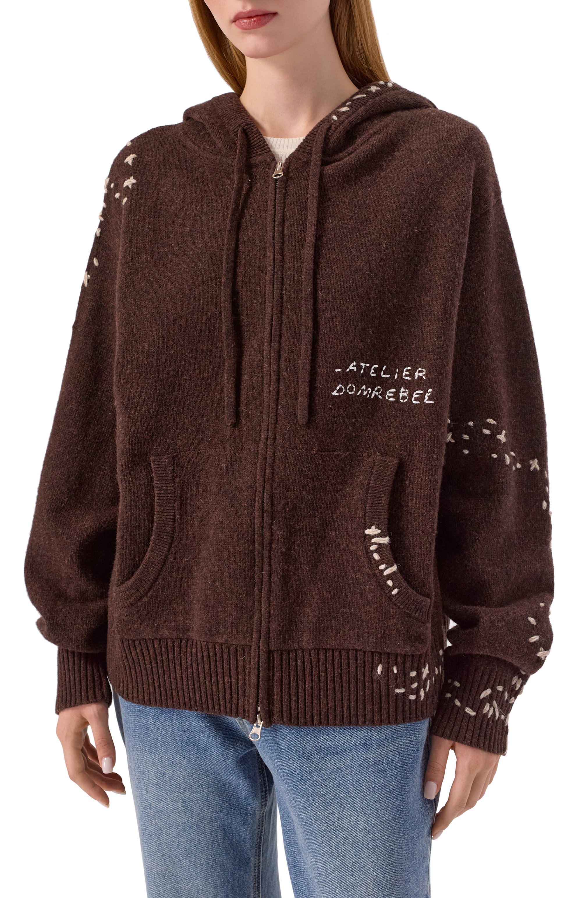 Кардиган DOMREBEL, арт. 0FFICE KNIT ZIP H00DIE, фото 3