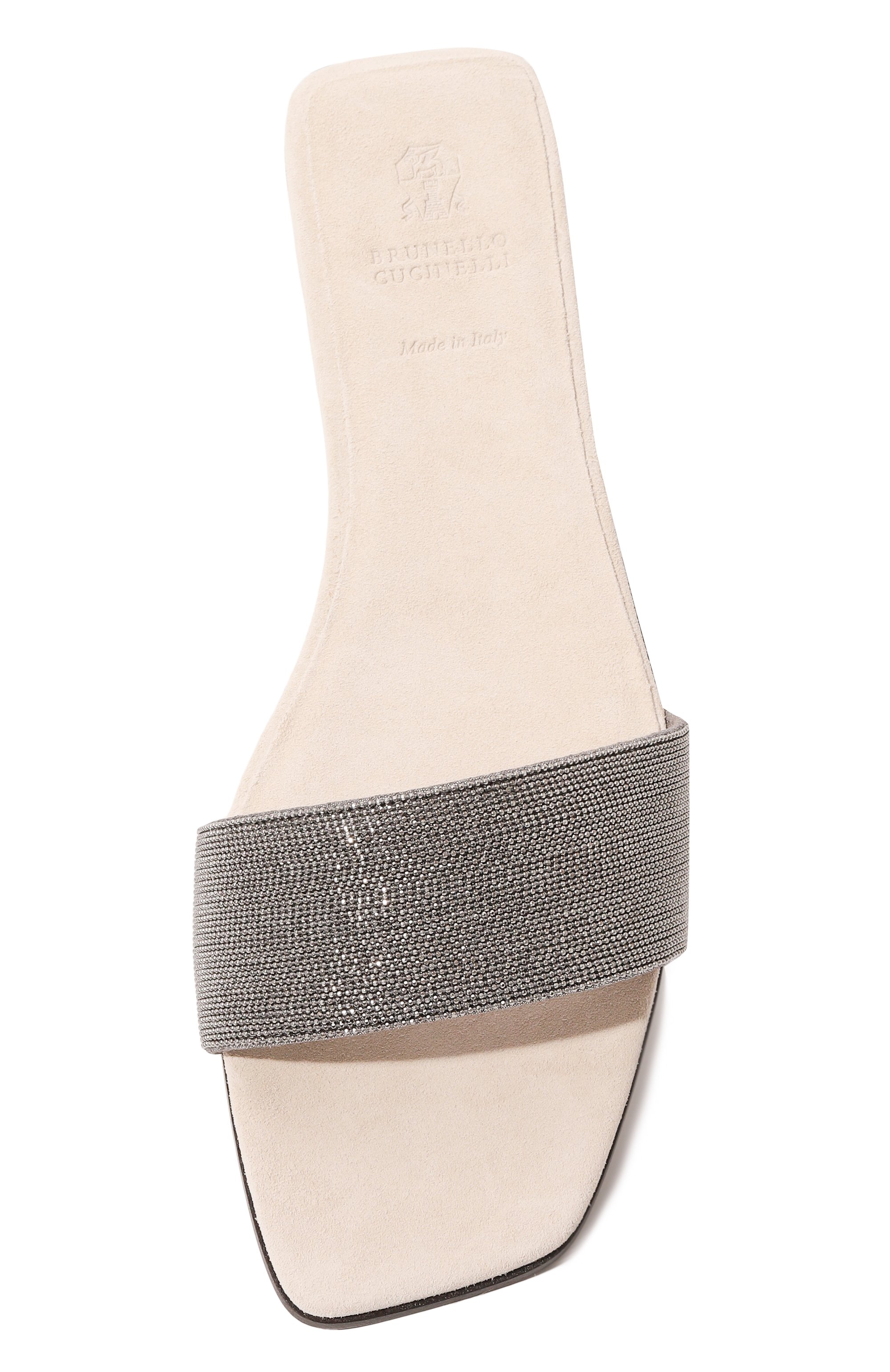 Замшевые шлепанцы precious BRUNELLO CUCINELLI, арт. MZMIC2631, фото 6